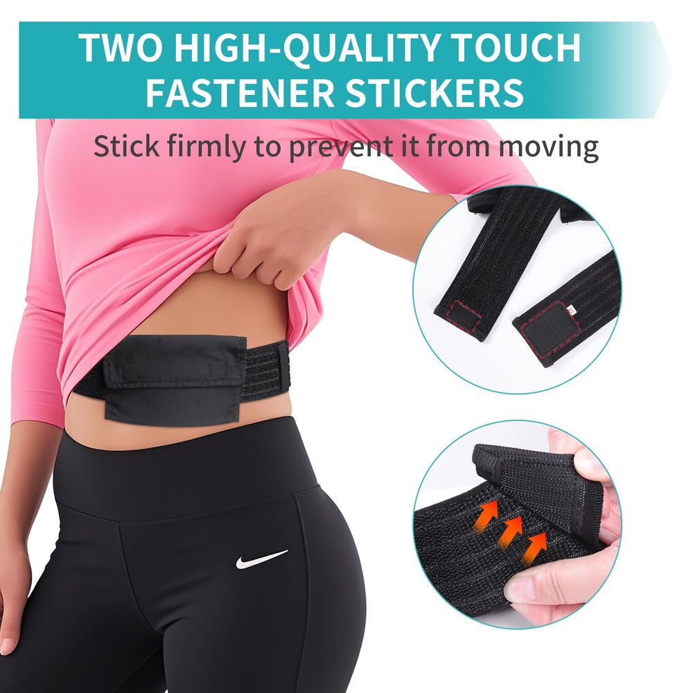 Storage bag included with ENLUNTRA belt for organizing accessories.