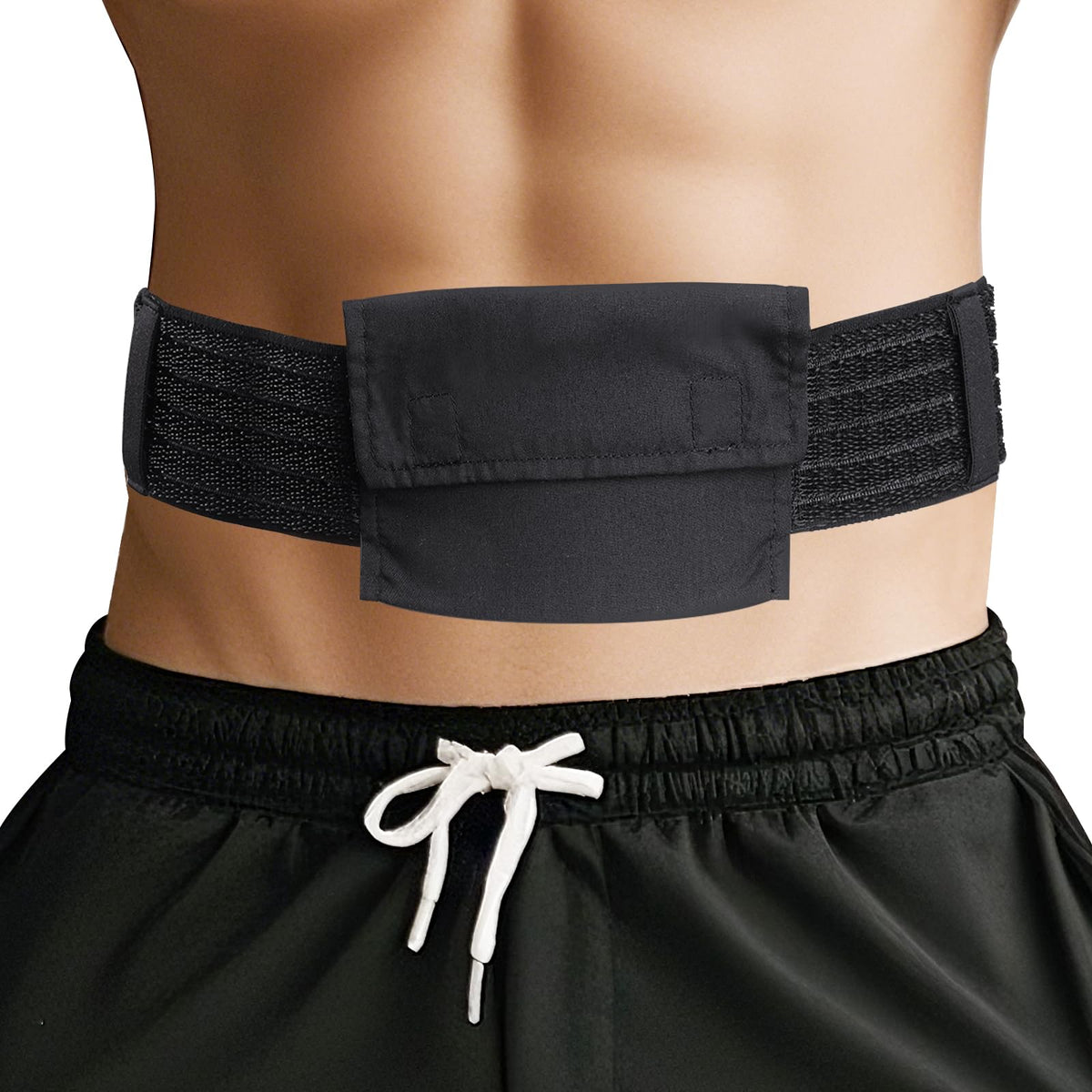 ENLUNTRA belt with breathable mesh for secure tube placement during daily activities.