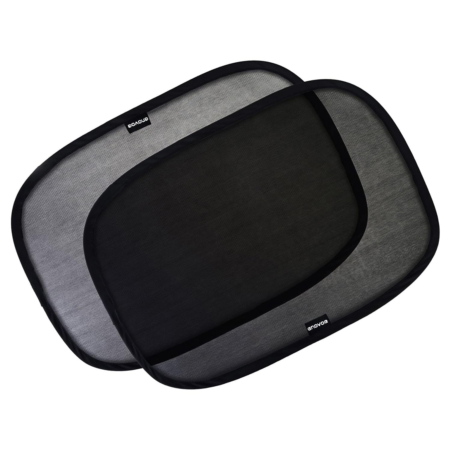 Enovoe baby car window shades installed on SUV window reducing glare