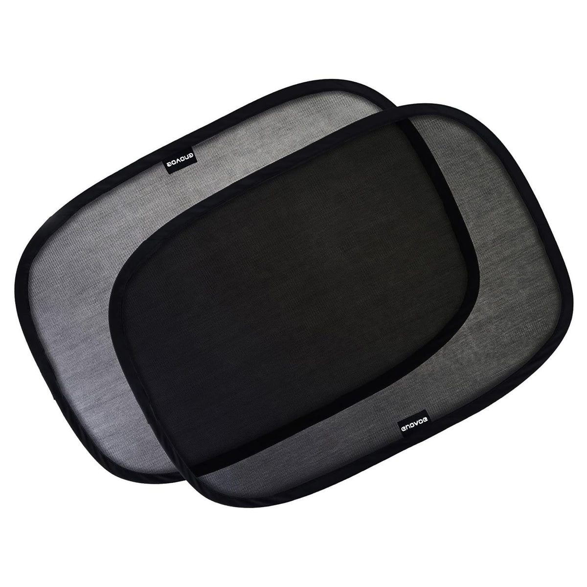 Enovoe baby car window shades installed on SUV window reducing glare