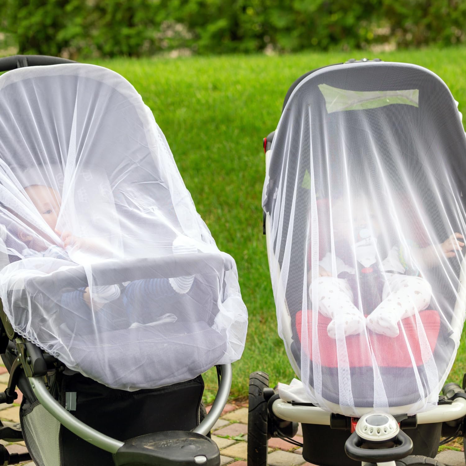 Enovoe easy-care machine washable net keeps nursery gear hygienic after outings.