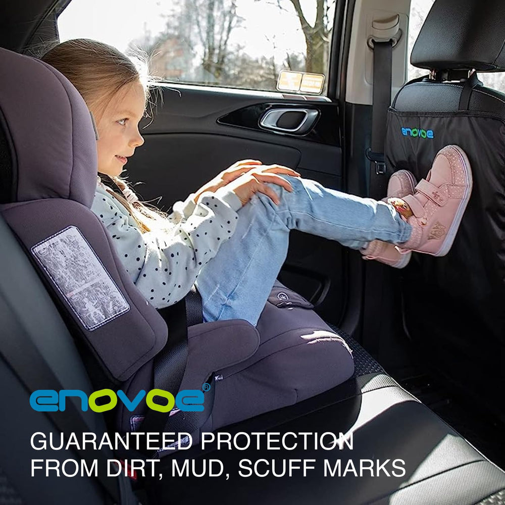 Enovoe Kick Mats 18x24 inches provide extended coverage for seat backs.