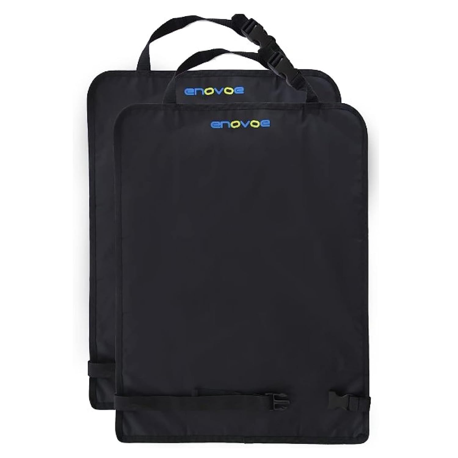 Enovoe Kick Mats back seat protector 2-pack shields upholstery from mud and footprints.