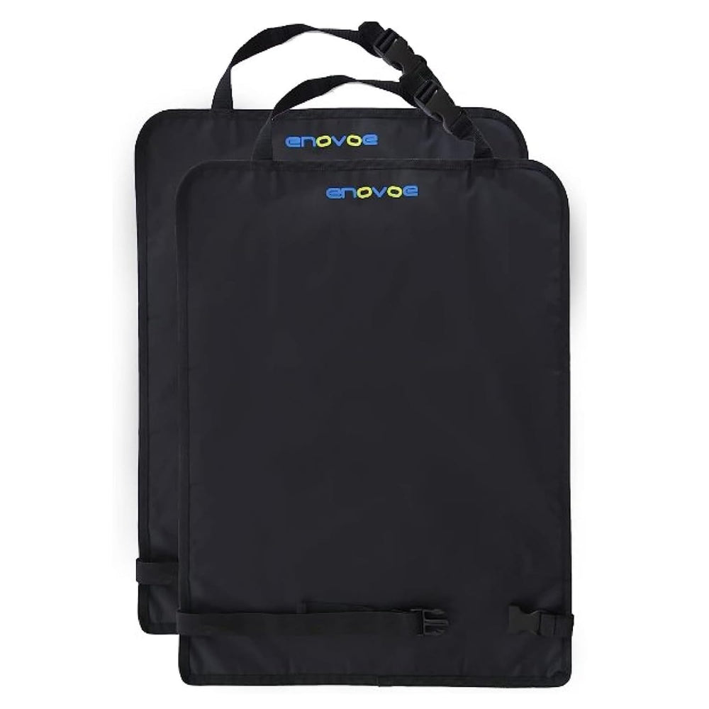 Enovoe Kick Mats back seat protector 2-pack shields upholstery from mud and footprints.