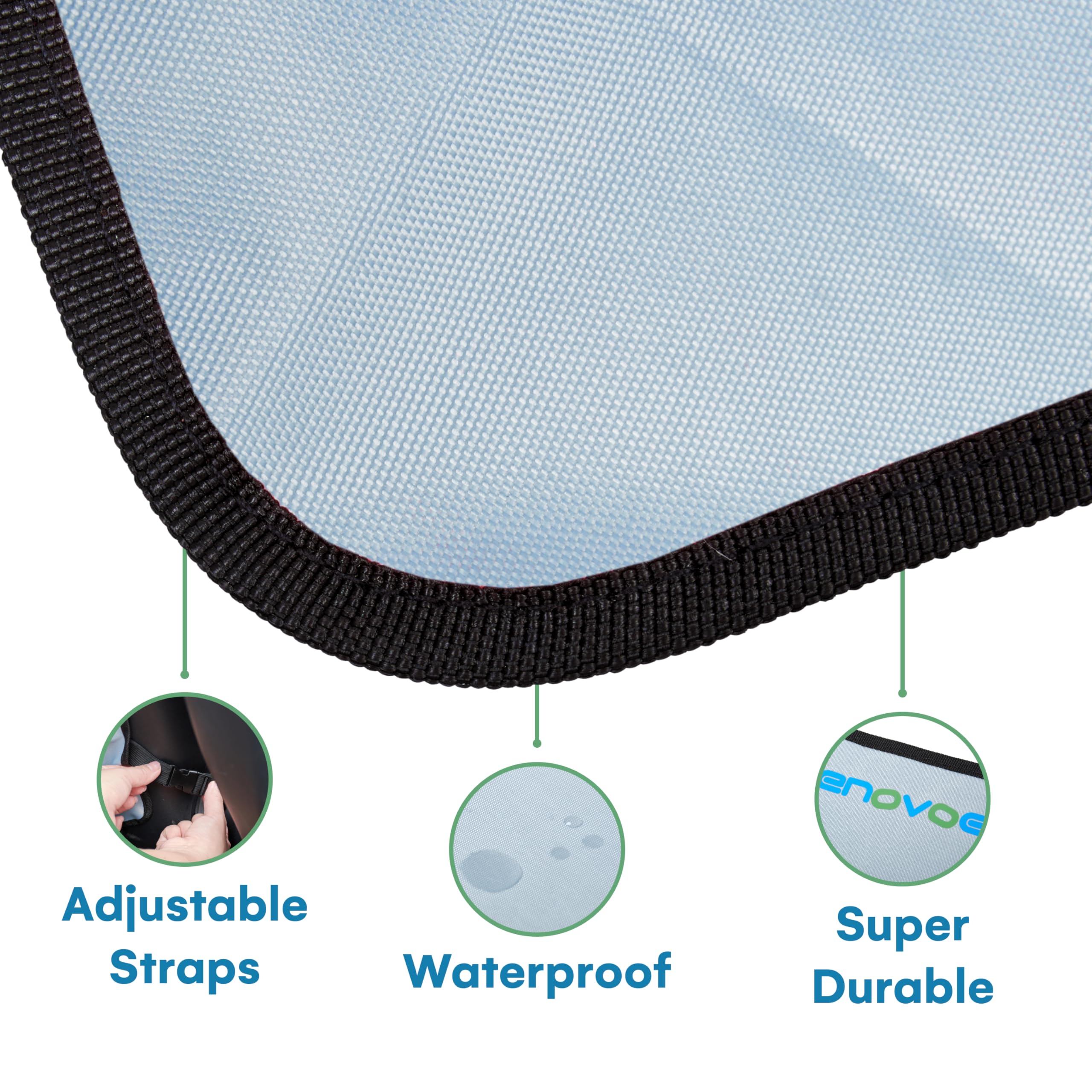 Enovoe kick mats quick wipe-down after trips.