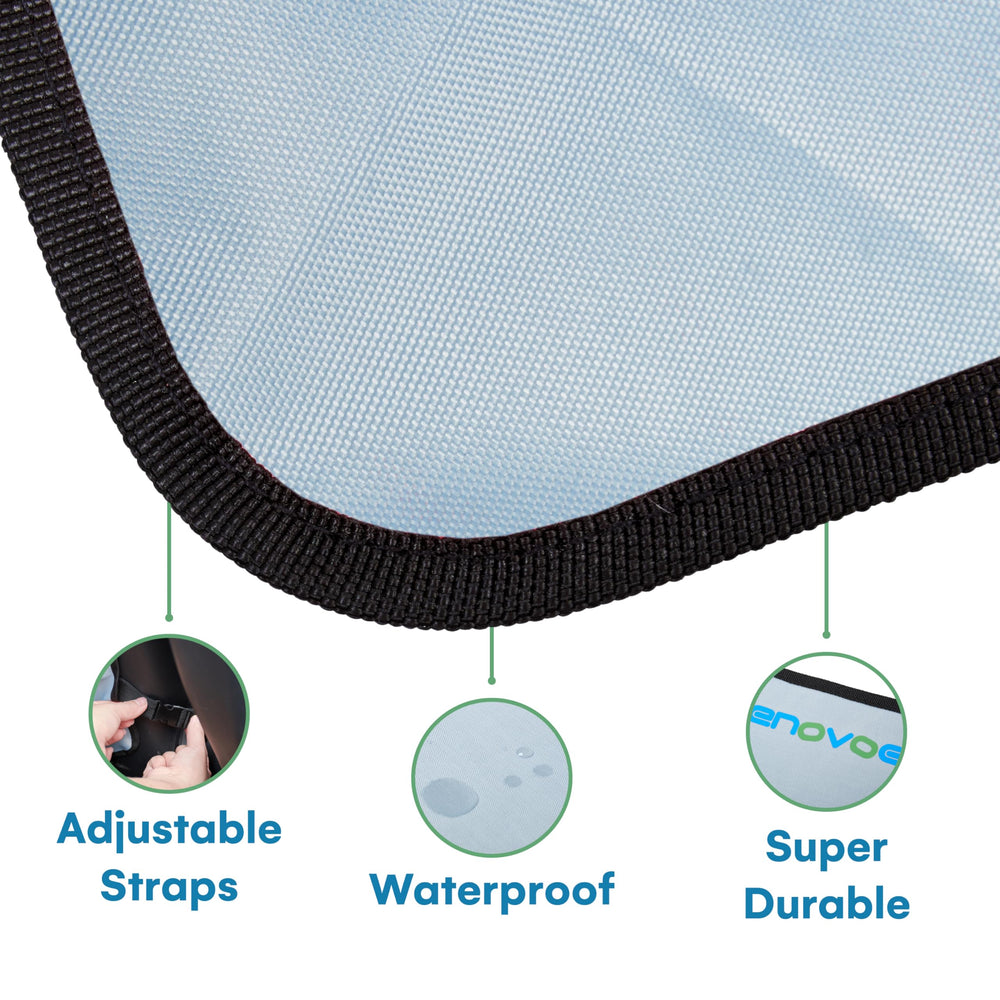Enovoe kick mats quick wipe-down after trips.