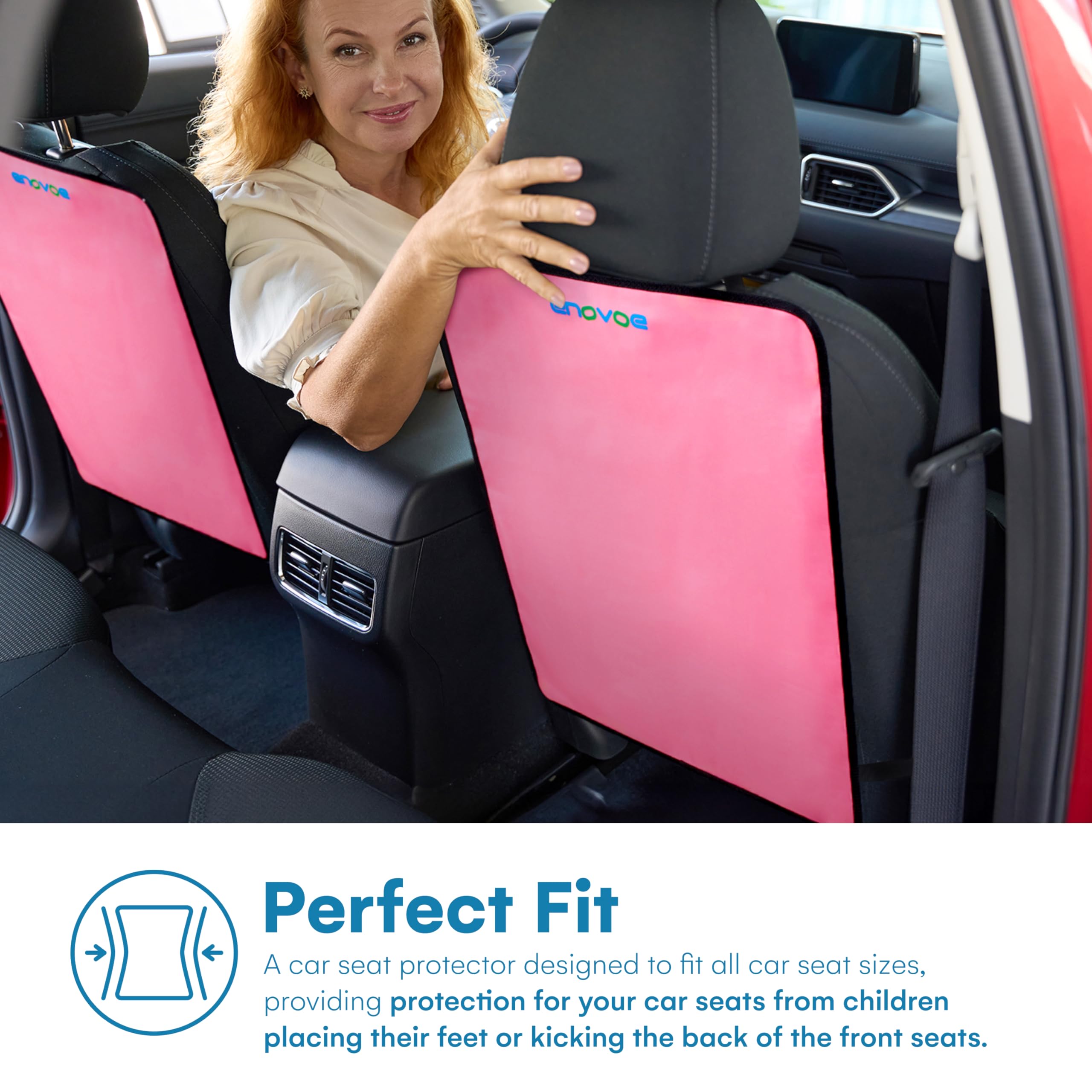 Adjustable straps on Enovoe Kick Mats enable quick, secure installation.