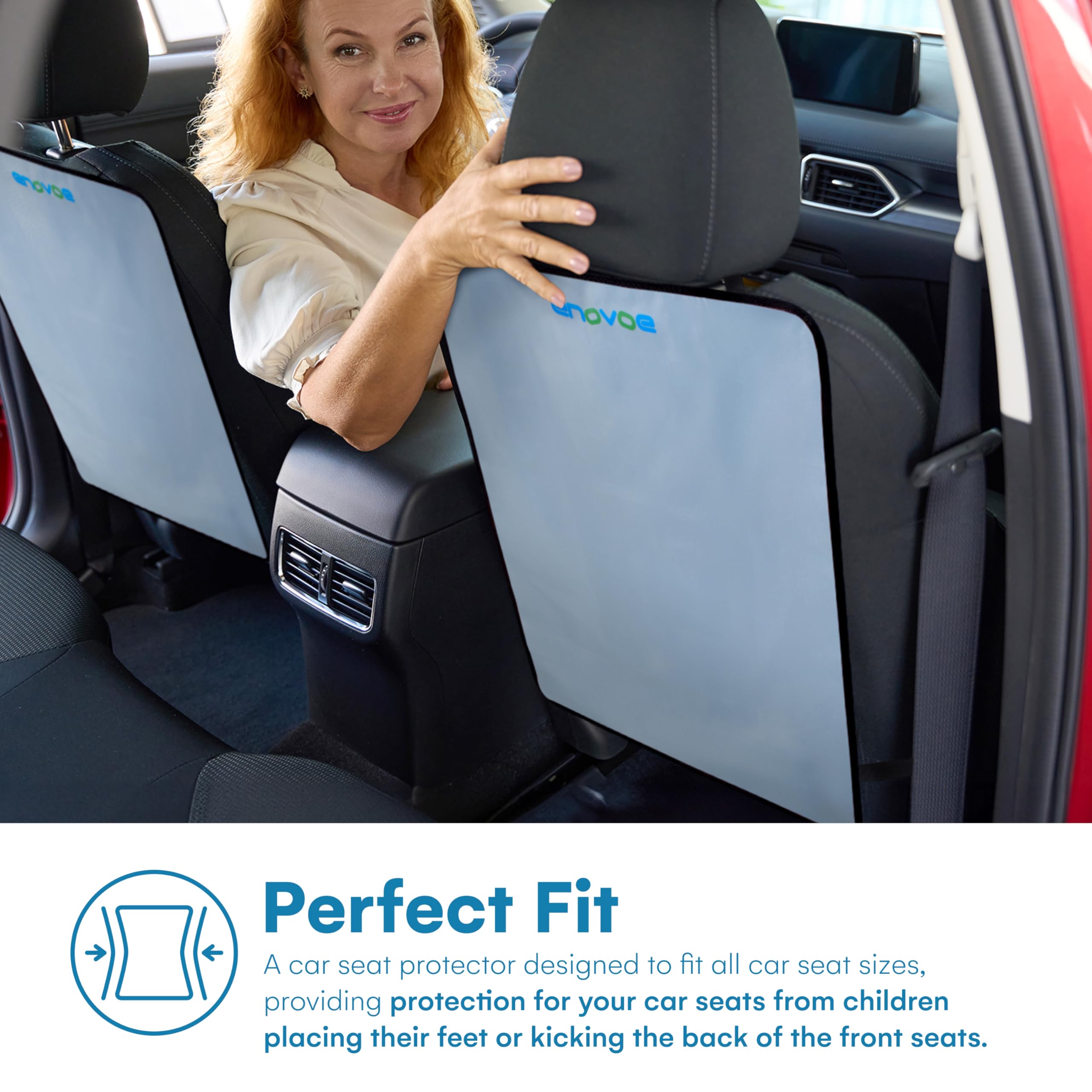 Enovoe kick mats with adjustable straps for easy installation.