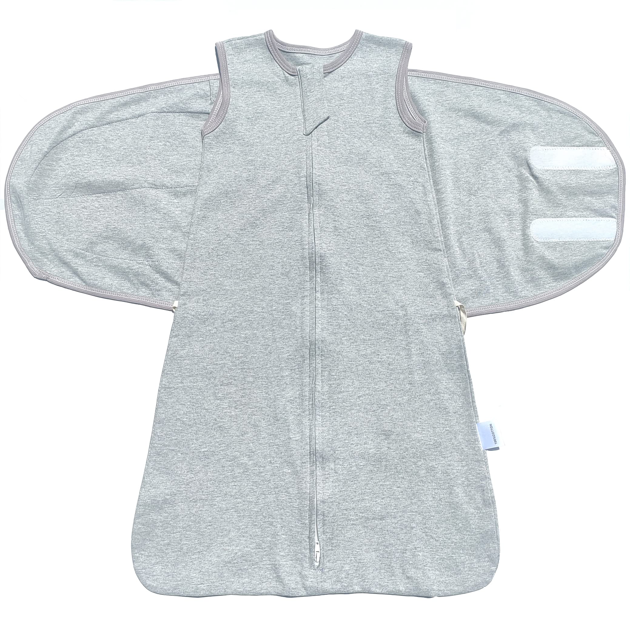 Enrich YLife Swaddle Sack arms-inside wrap shows snug fit and secure comfort.