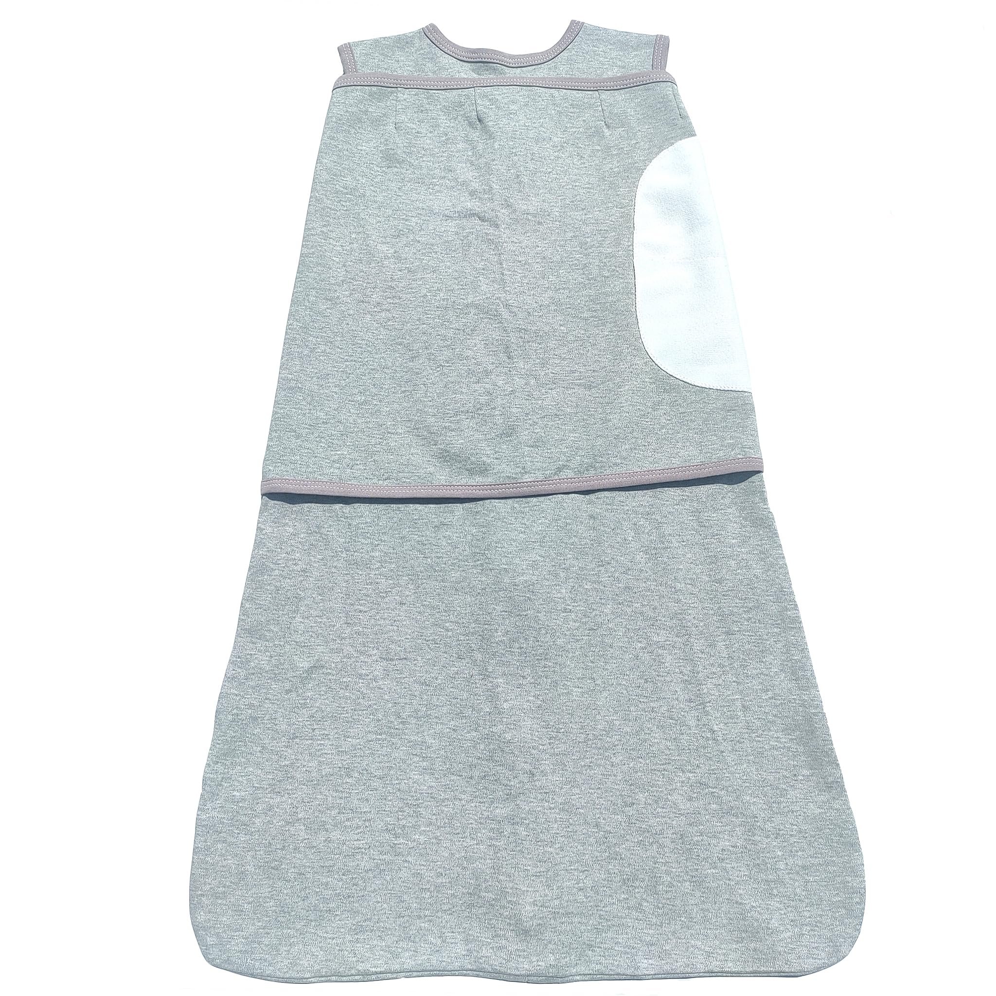 Enrich YLife Swaddle Sack arms-out demonstrates versatile wrap for baby movement.