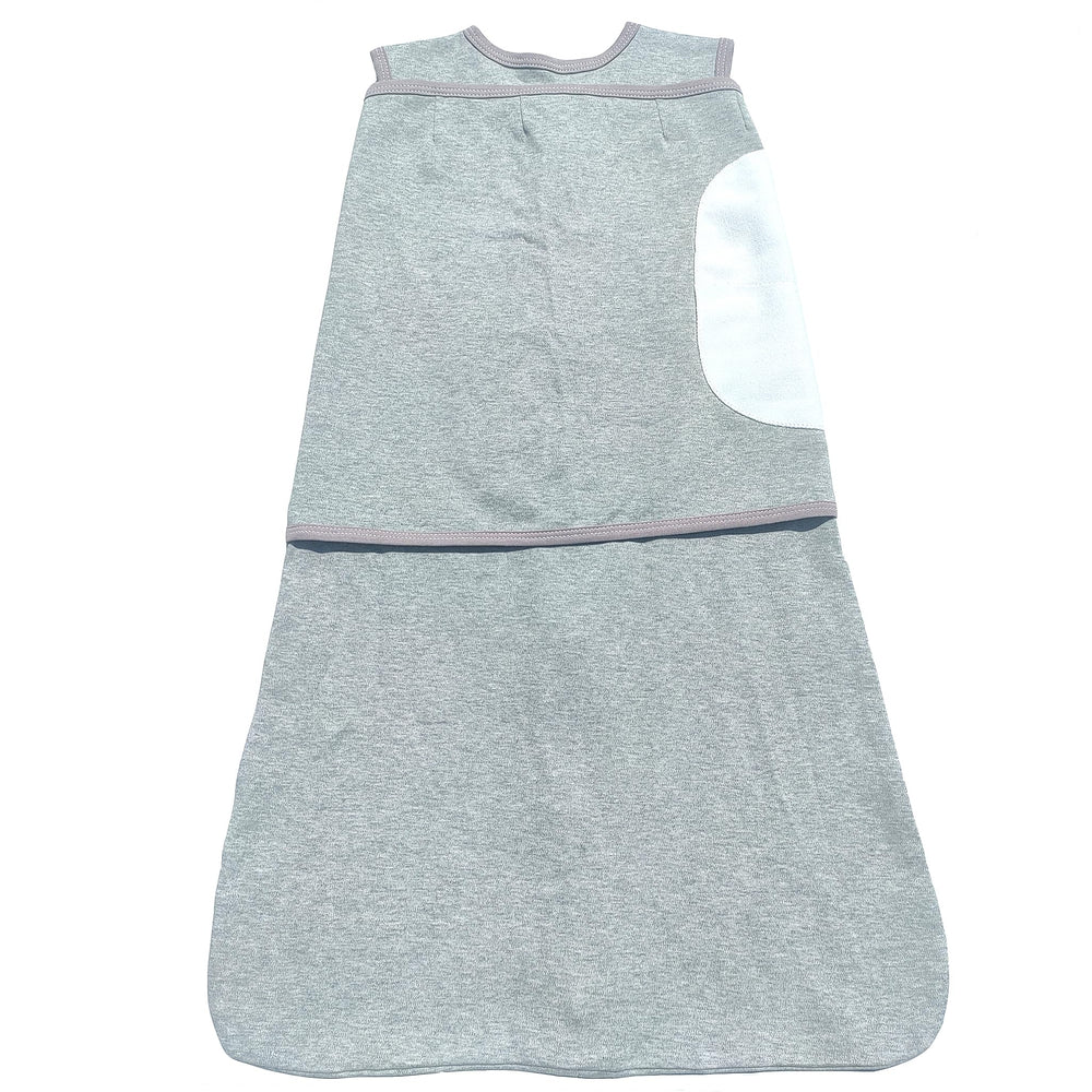 Enrich YLife Swaddle Sack arms-out demonstrates versatile wrap for baby movement.