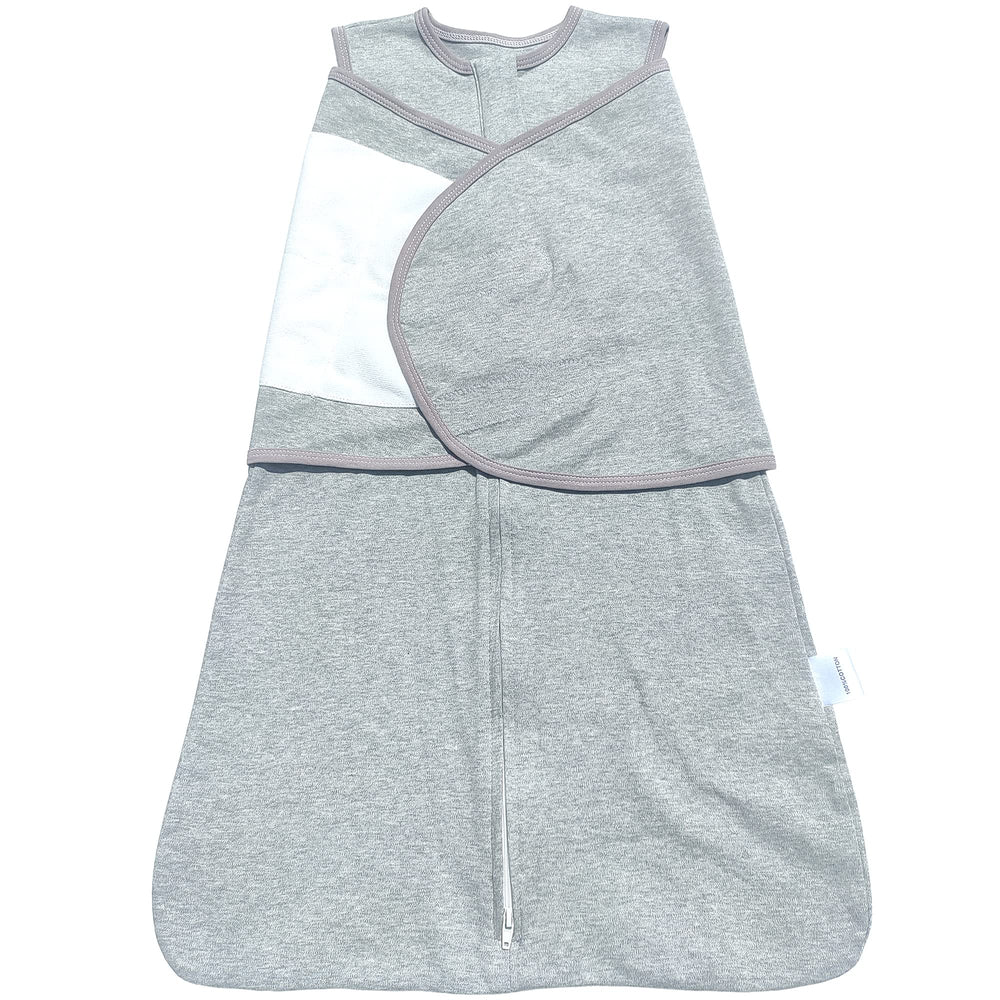 Enrich YLife Swaddle Sack front view highlights breathable cotton for gentle sleep.