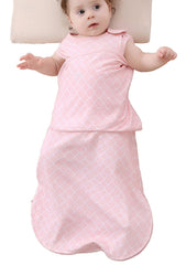 Enrich YLife pink swaddle sack for 6-12 months with breathable cotton.