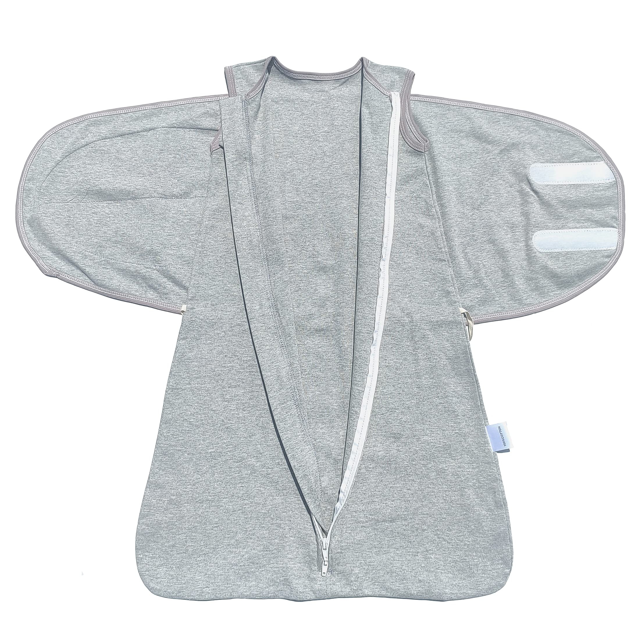 Enrich YLife Swaddle Sack two-way zipper enables easy diaper changes.