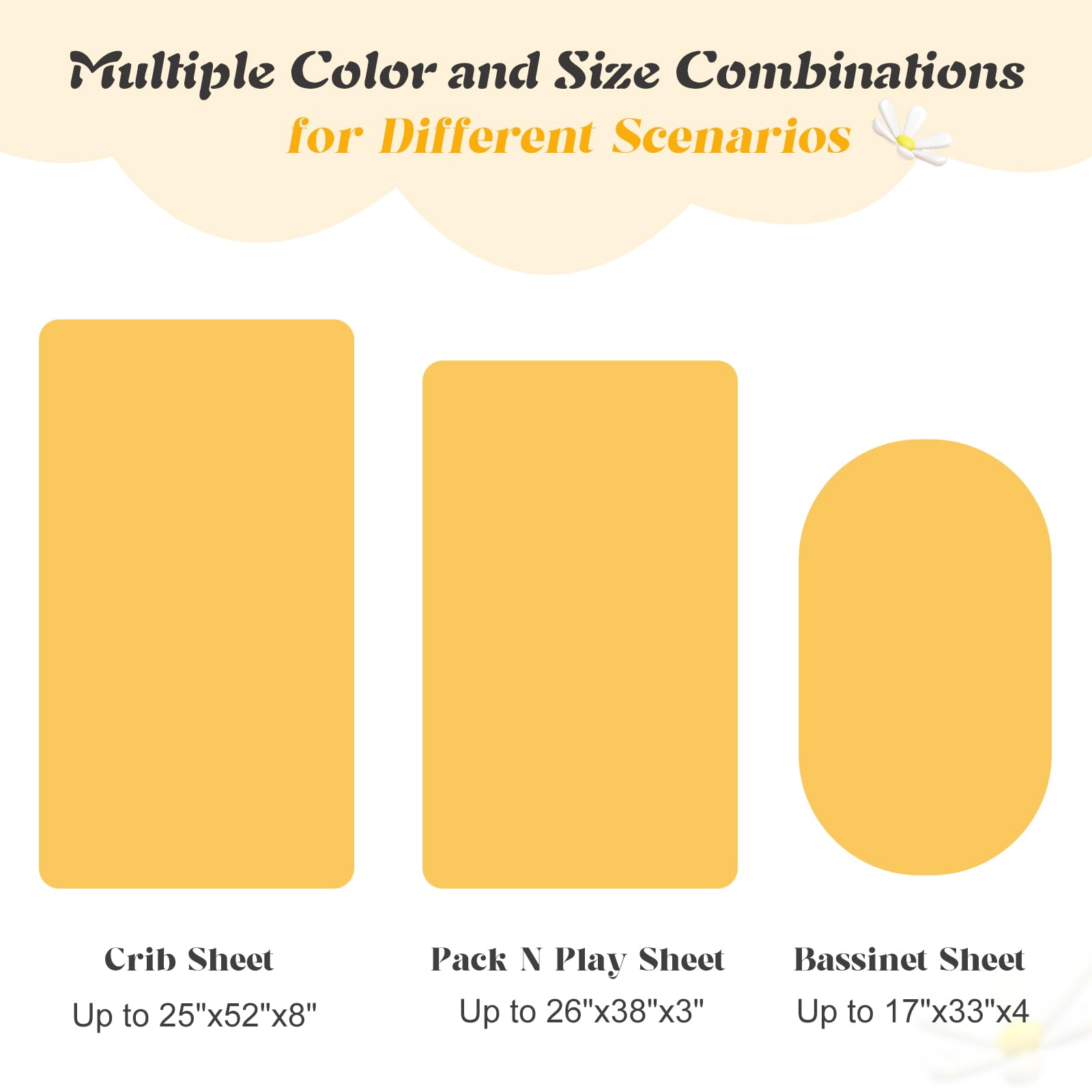 Entisn elastic band ensures secure fit on standard 28 x 52 inch mattresses