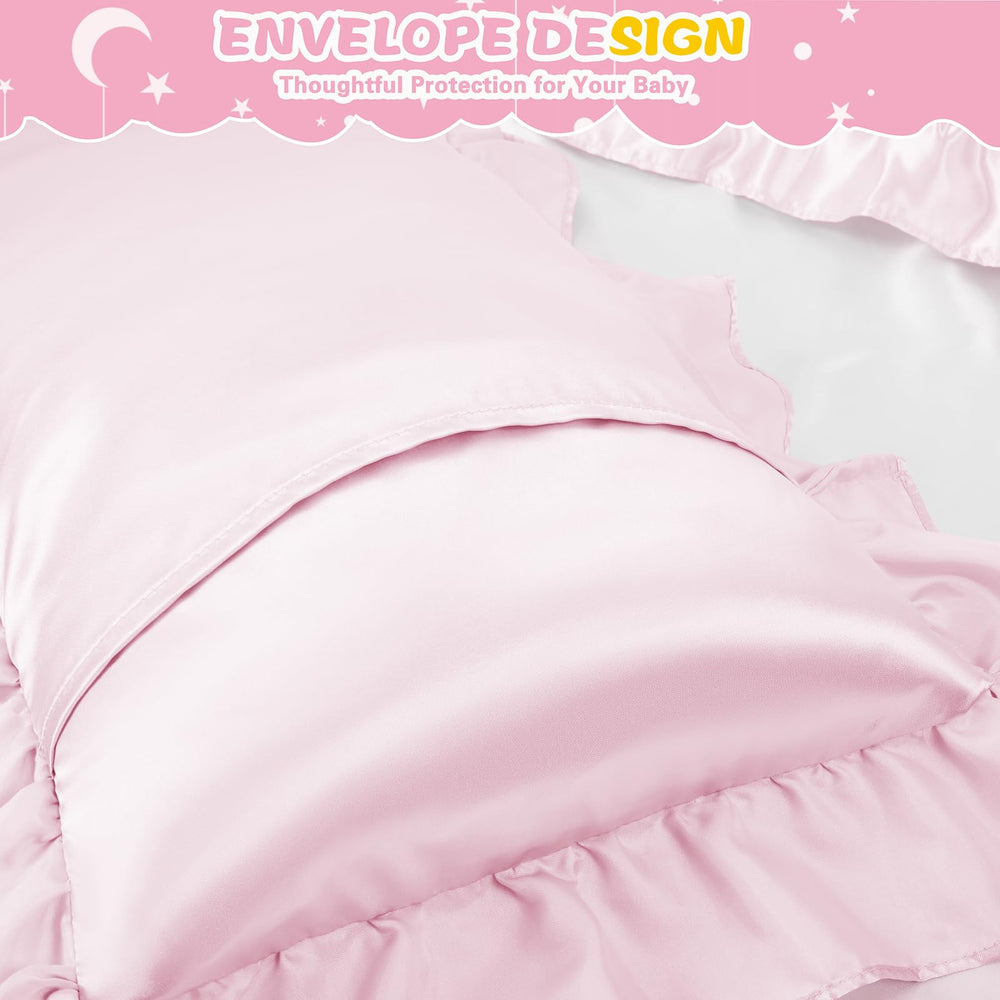 Entisn envelope closure pillowcase secures fit without hair snag risk