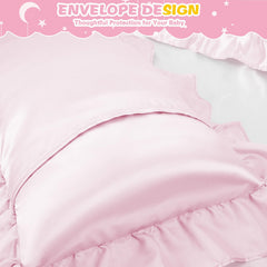 Entisn envelope closure pillowcase secures fit without hair snag risk