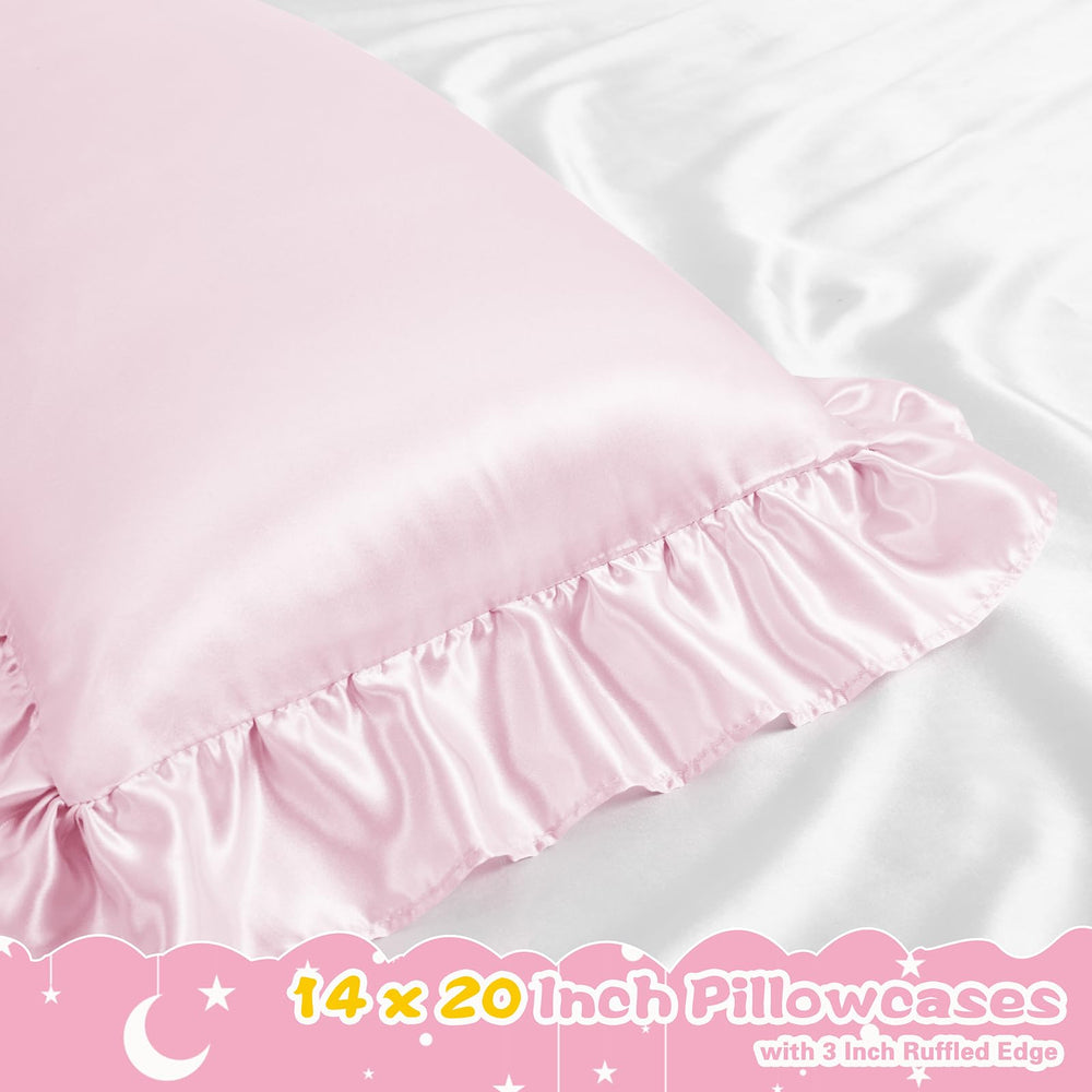 Entisn ruffle edge detail adds whimsical decor while staying comfortable