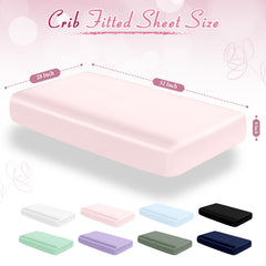 Entisn satin crib sheets with 8 inch deep pocket for a snug, secure fit