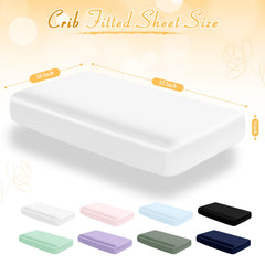 Entisn fully elastic 8-inch pocket keeps sheets snug on standard crib mattresses
