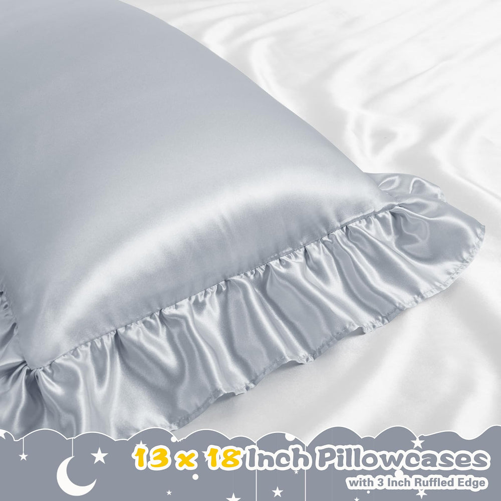Entisn soft satin fabric feels smooth against toddler skin
