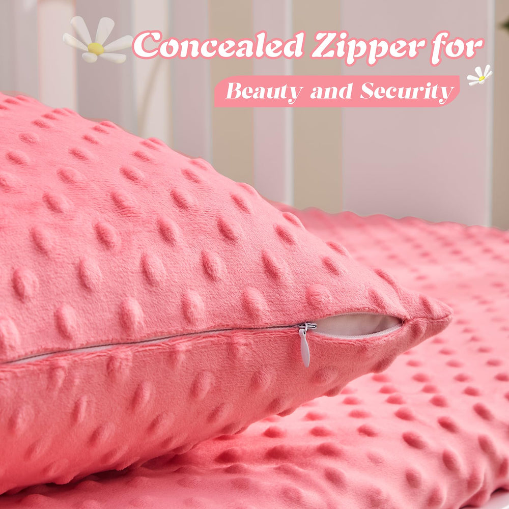 Entisn pillowcase with concealed zipper design for snag-free use