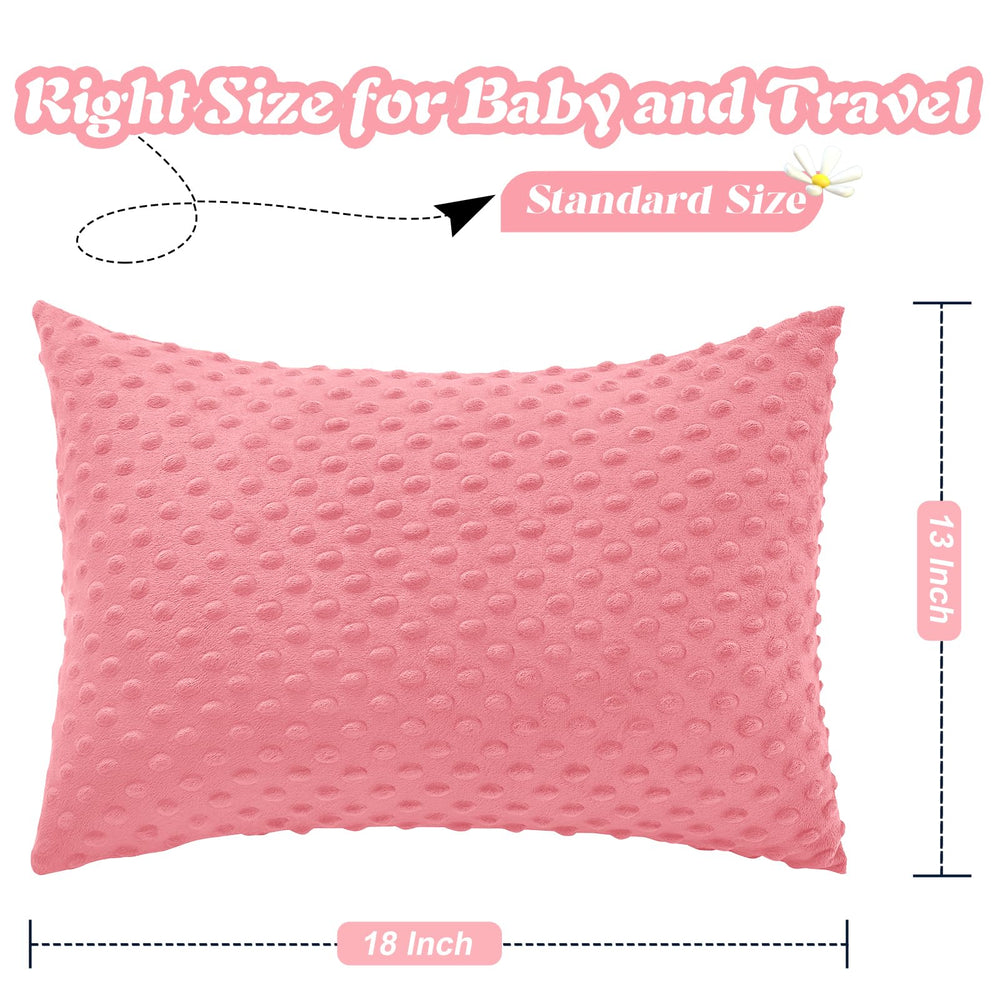 Entisn closeup of plush minky-dot texture for soothing baby comfort