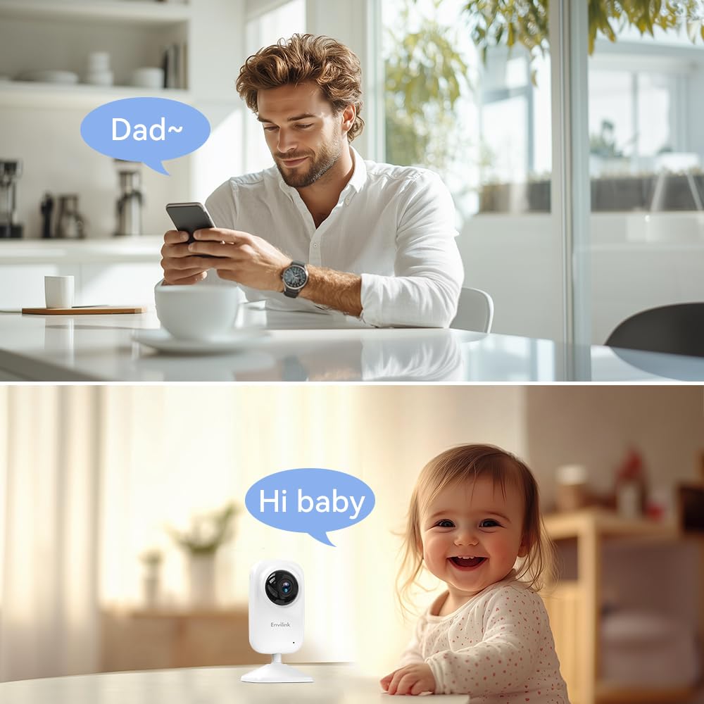 Envilink two-way talk to soothe your baby from anywhere