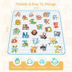 ENVTEK baby play mat machine-washable for quick cleaning after play