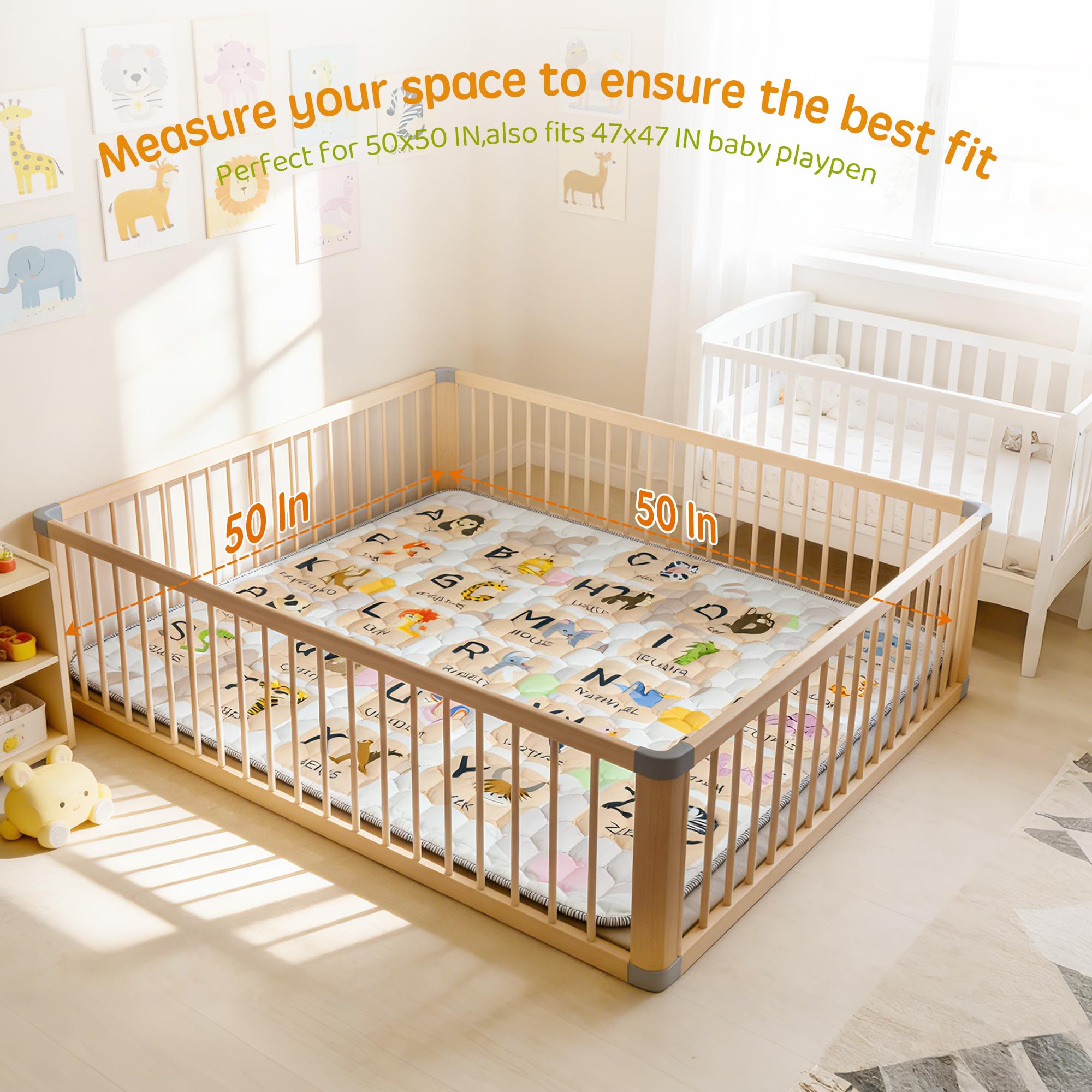 ENVTEK mat with anti-slip foam keeps infants safe during floor play.