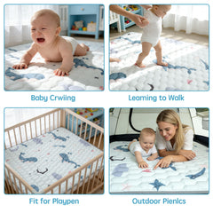 ENVTEK Baby Play Mat odorless fabric creates a fresh play space