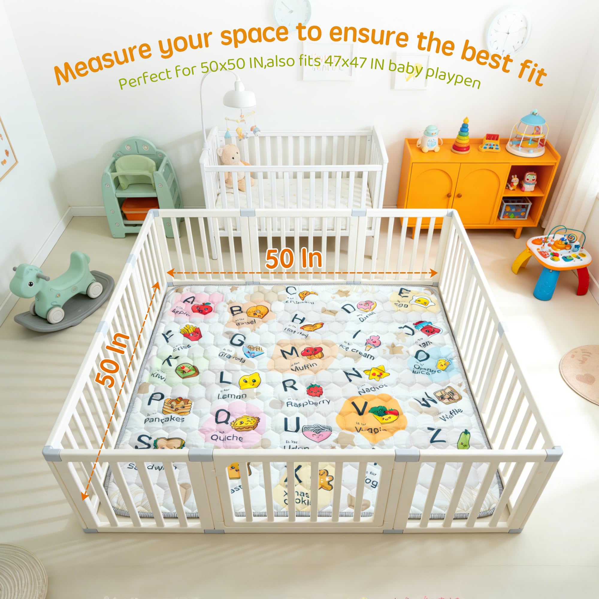 ENVTEK foldable baby mat ideal for travel and storage