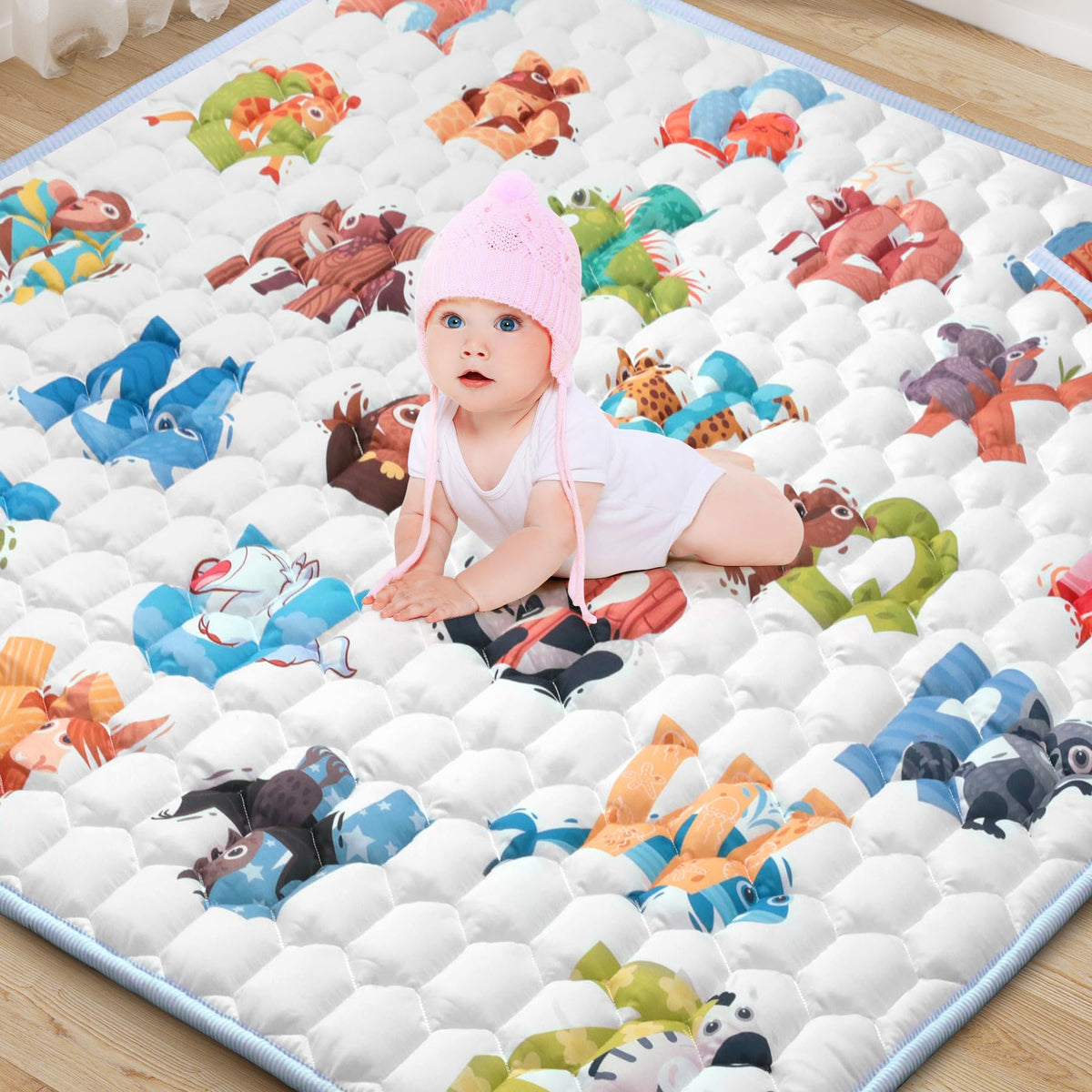 ENVTEK Play Mat alphabet design closeup aids early letter recognition during playtime.