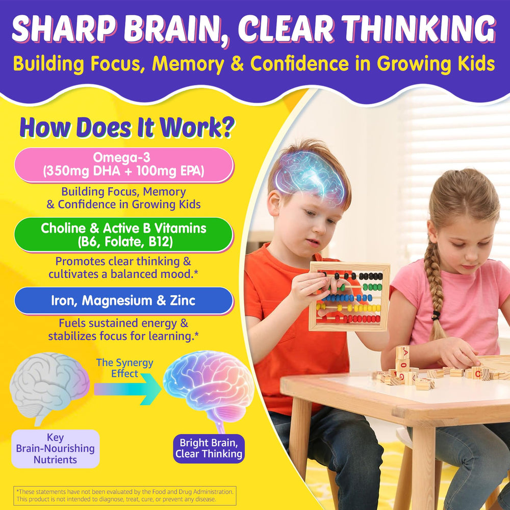 EnvyCure gummies with brain-focus visuals for enhanced learning