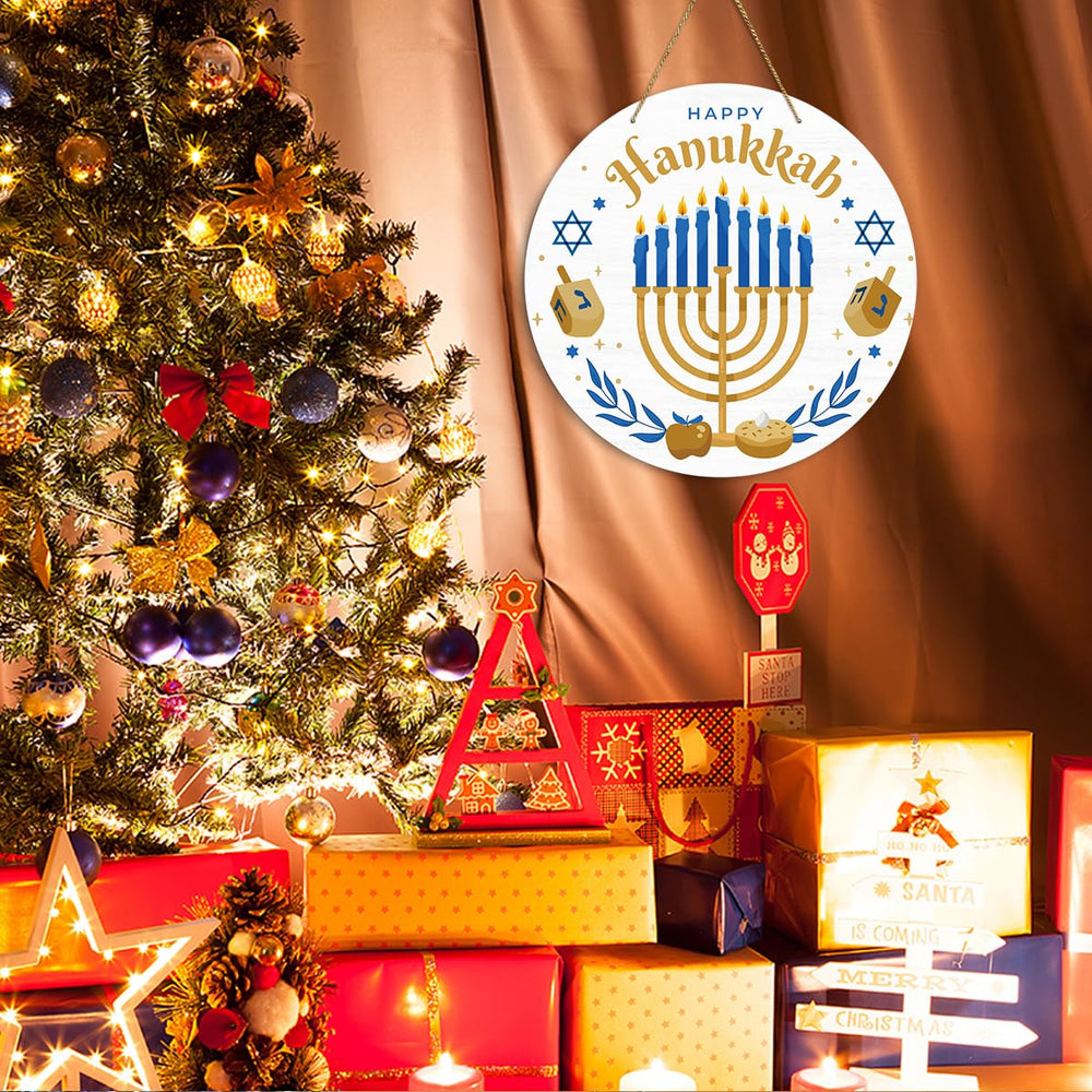 EODFFSGF Hanukkah centerpiece decoration for gatherings and shelves.