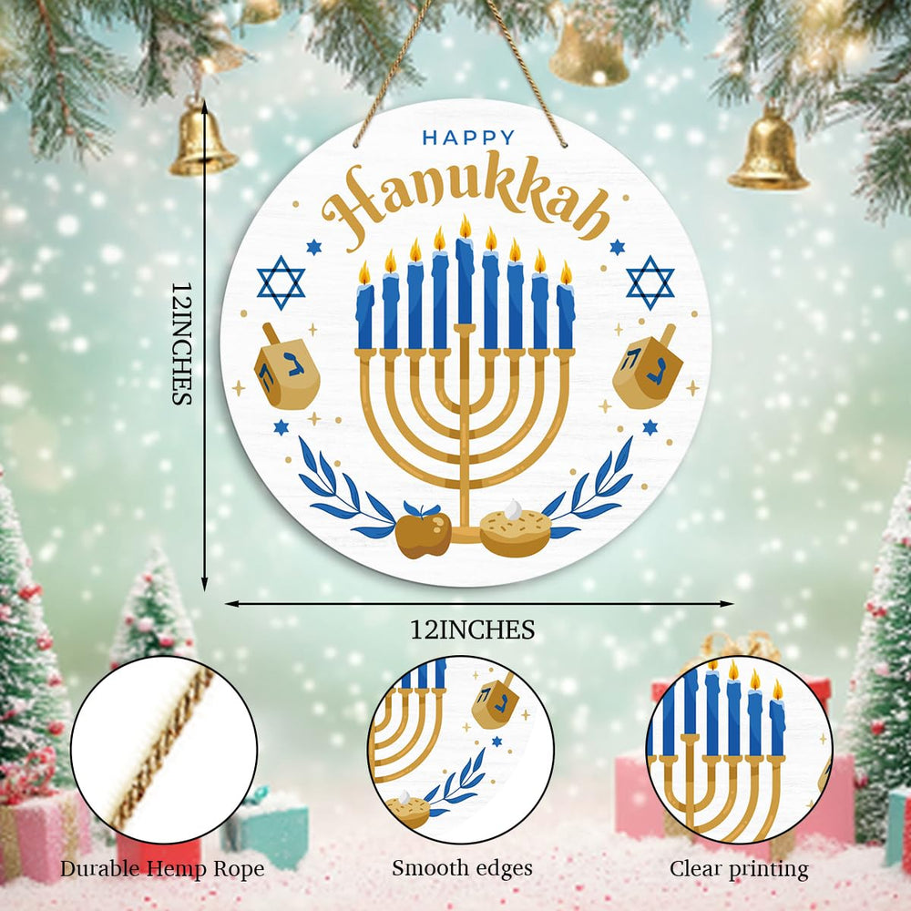 EODFFSGF Hanukkah sign for bedrooms and living rooms adds festive charm.