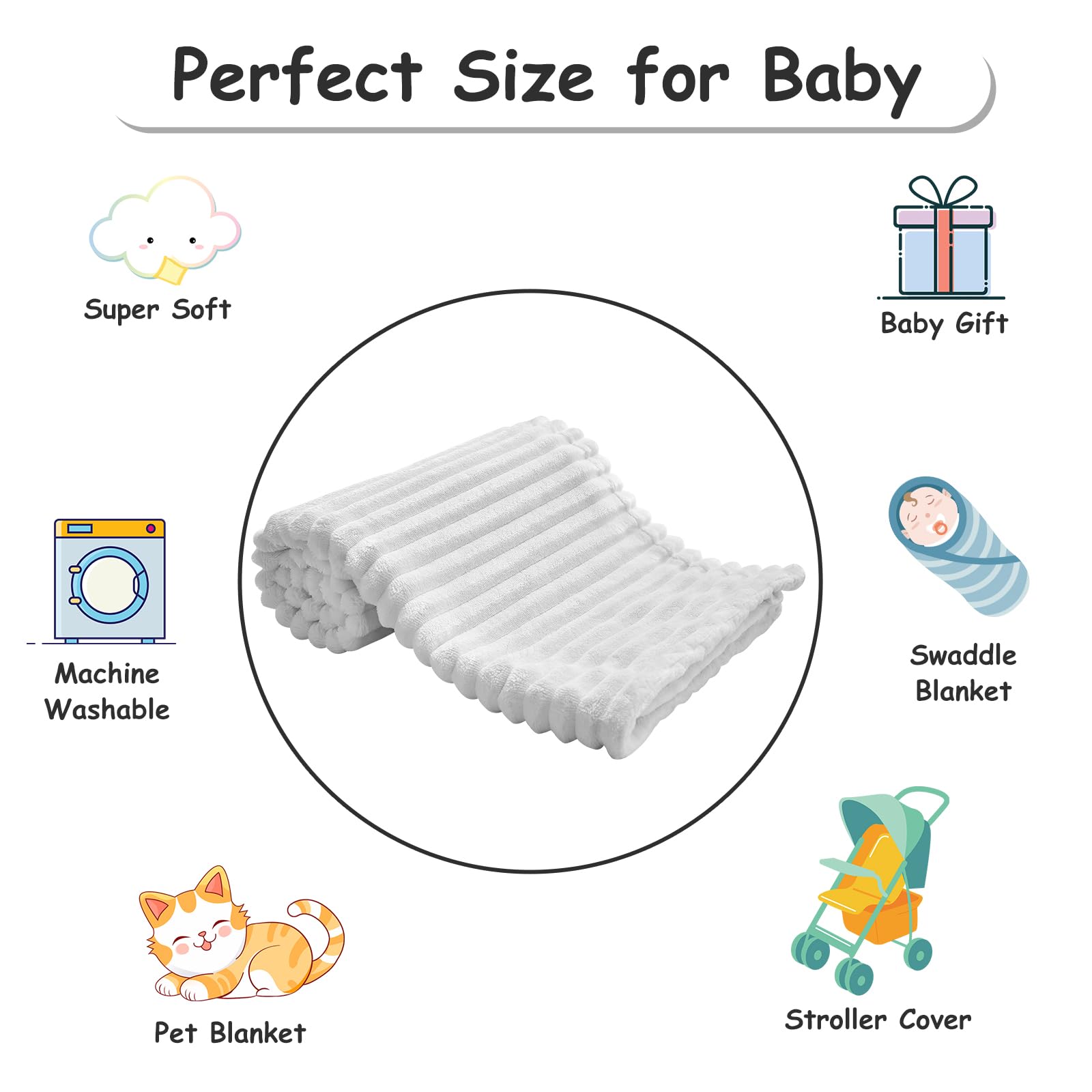 Eonkasp gift-ready baby blanket for showers and holidays
