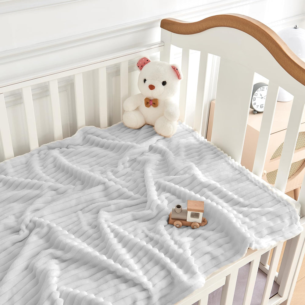 Eonkasp reversible striped blanket for unisex newborns and toddlers