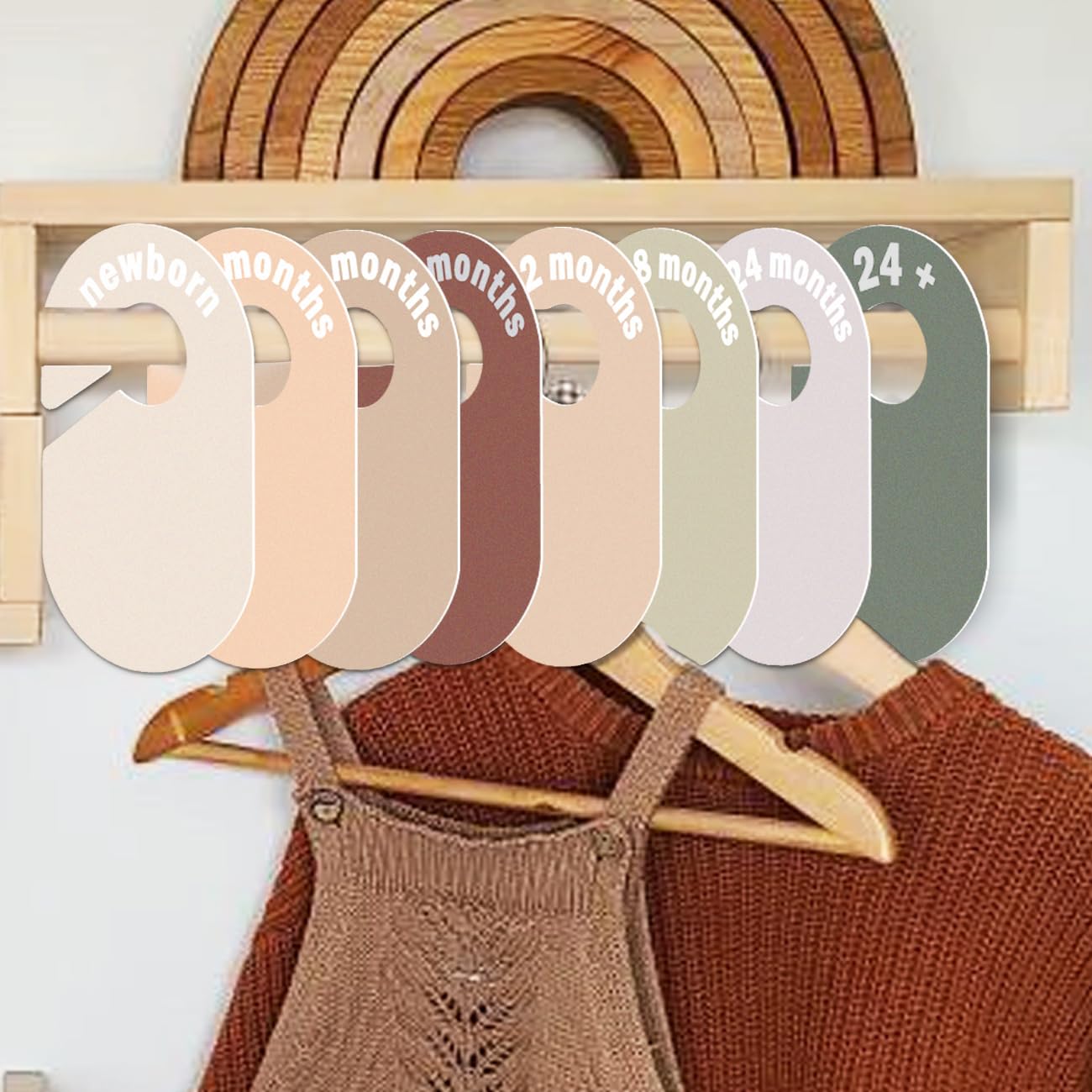Eoscasely divider measures 6.42 by 4 inches for standard closet rods.