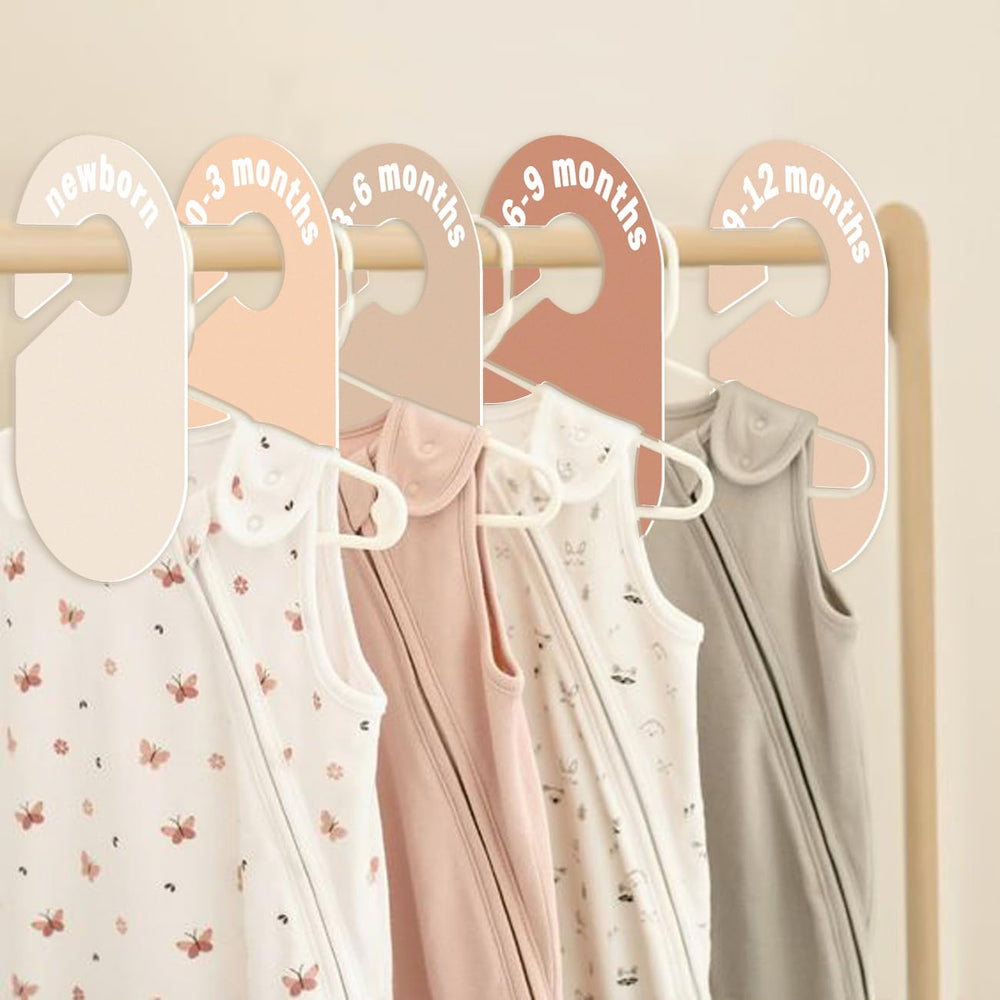 Eoscasely wardrobe organizer complements nursery decor with neutral tones.
