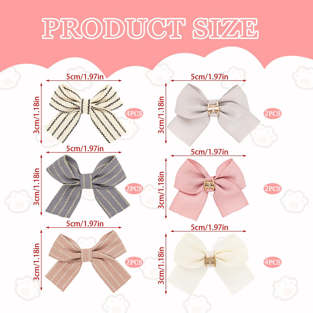 EPBRVV puppy hair bows with duckbill design stay put during play