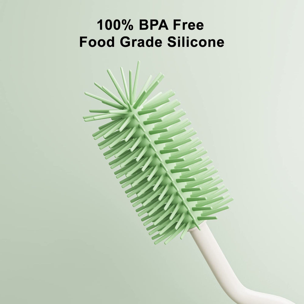 ePiiChua straw brush reaches narrow openings for safe cleaning.