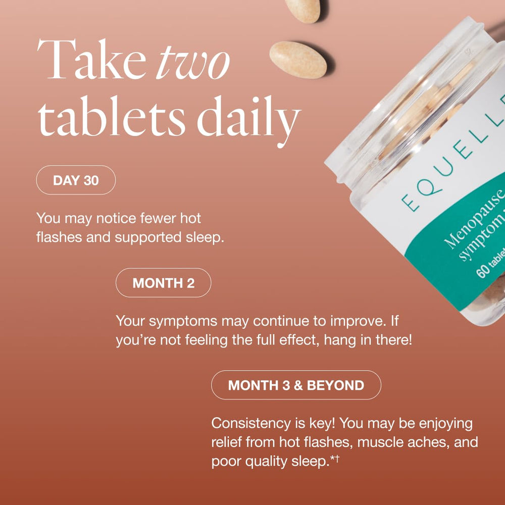 Equelle packaging box highlights clinically studied relief.