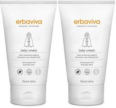 erbaviva Baby Cream pack shot shows gentle, all-day hydration for delicate skin.