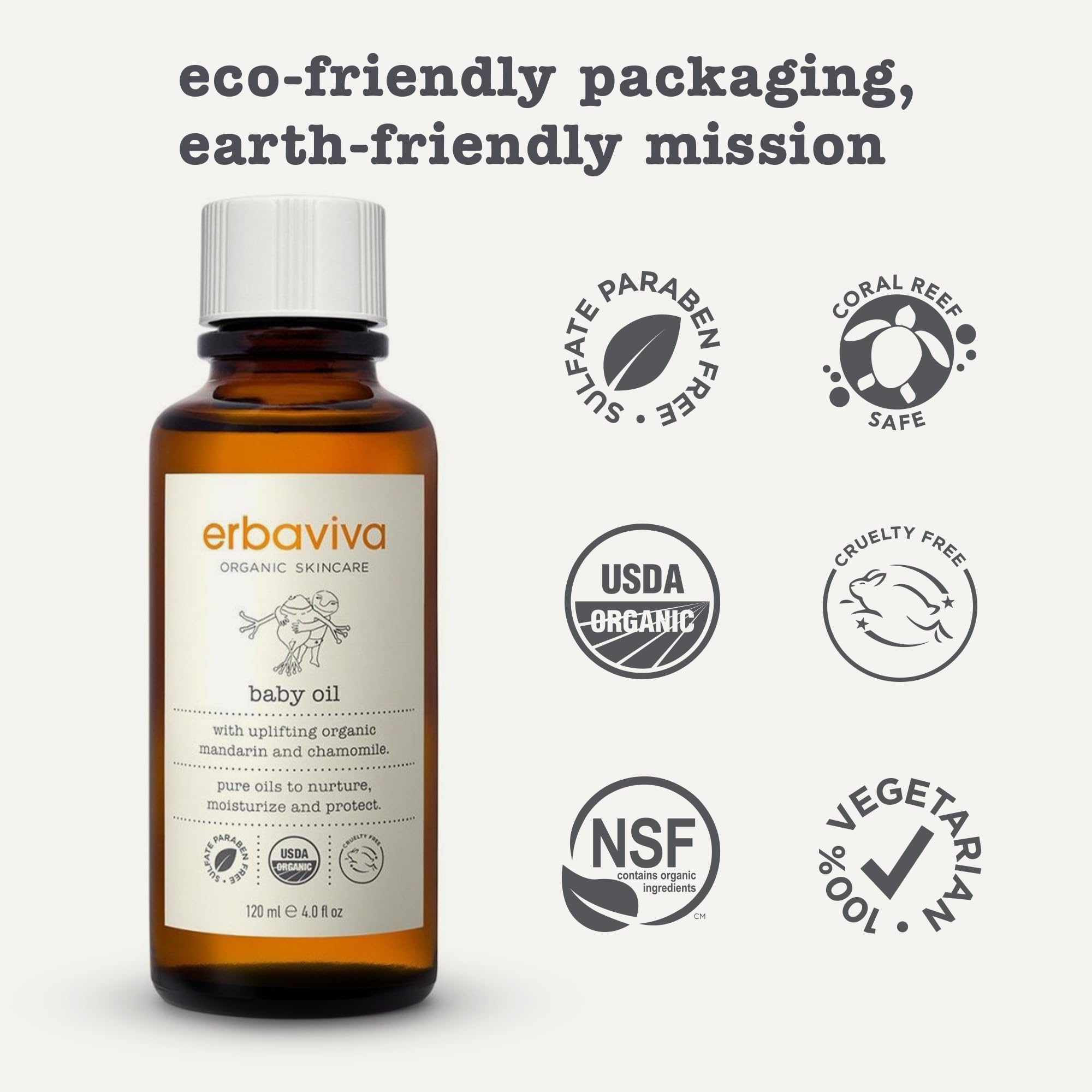 erbaviva baby oil used in massage to soothe and bond with baby