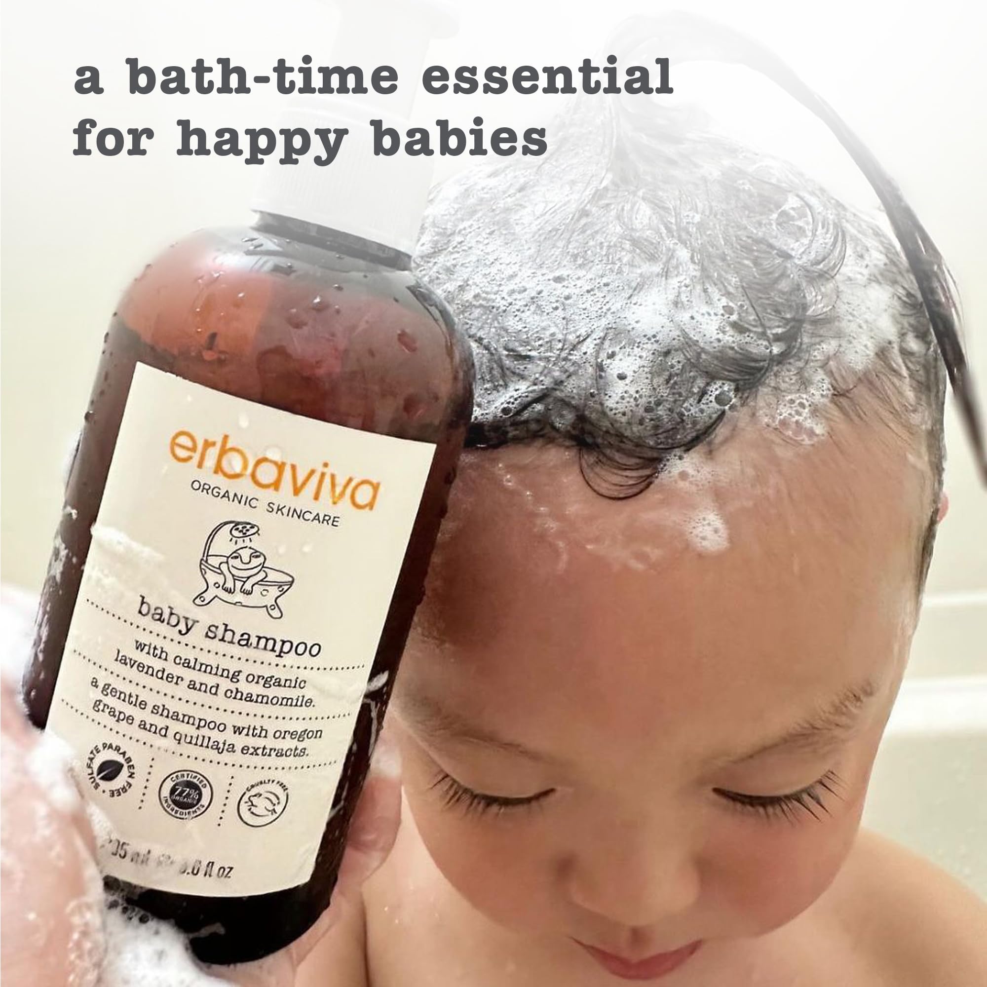 erbaviva ingredients show lavender and chamomile among natural extracts.