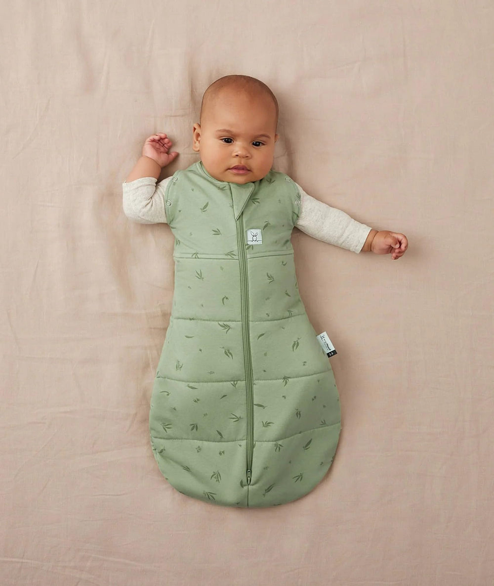 ergoPouch Cocoon Swaddle Sack Willow arms-in snug position for newborn comfort