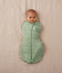 ergoPouch Cocoon Swaddle Sack Willow arms-out with shoulder snaps for flexibility