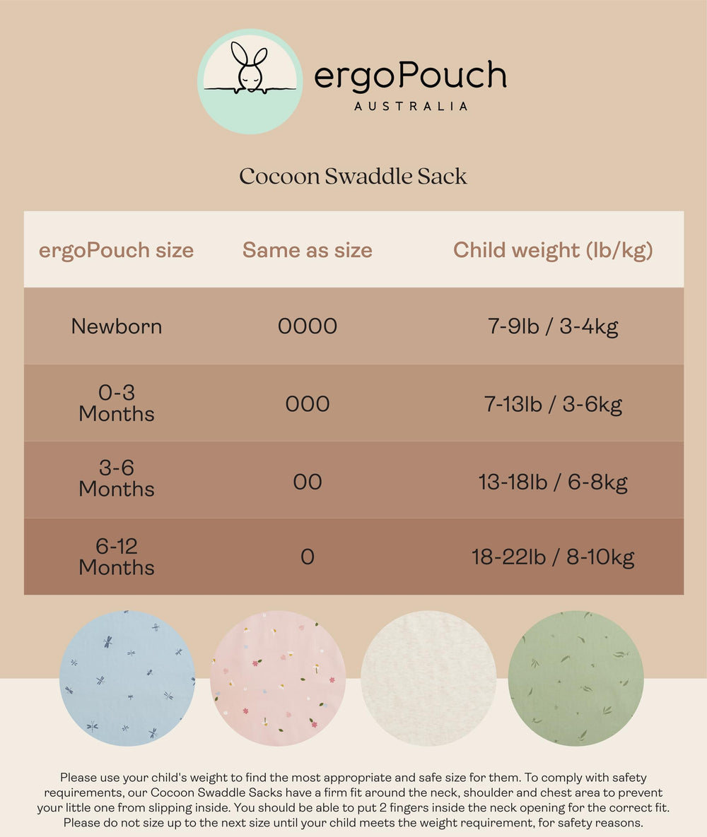 ergoPouch Cocoon Swaddle Sack organic cotton weave feels gentle on skin