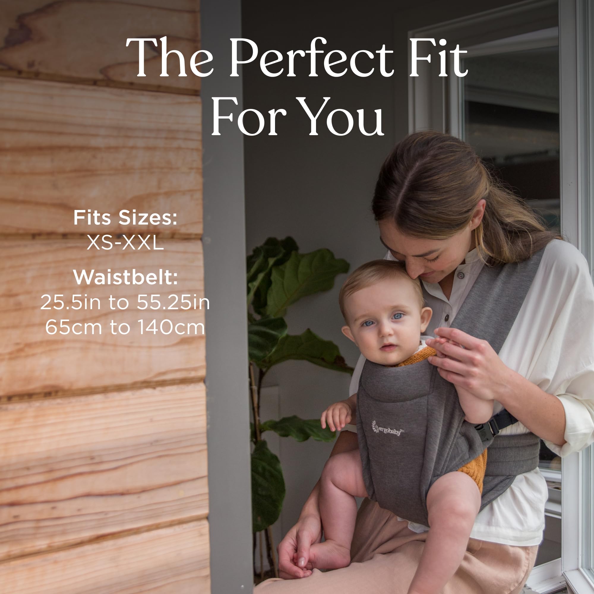 Ergobaby Embrace Oeko-Tex fabric closeup underscores safe materials for everyday use.